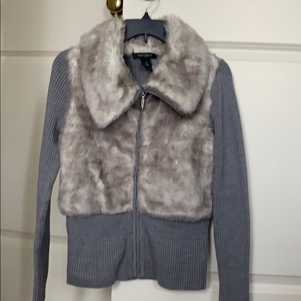 White House Black Market Gray sweater